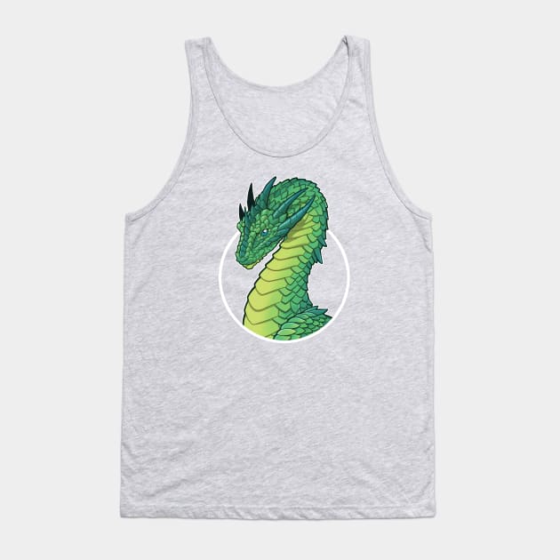 Green Elder Dragon Tank Top by jpowersart